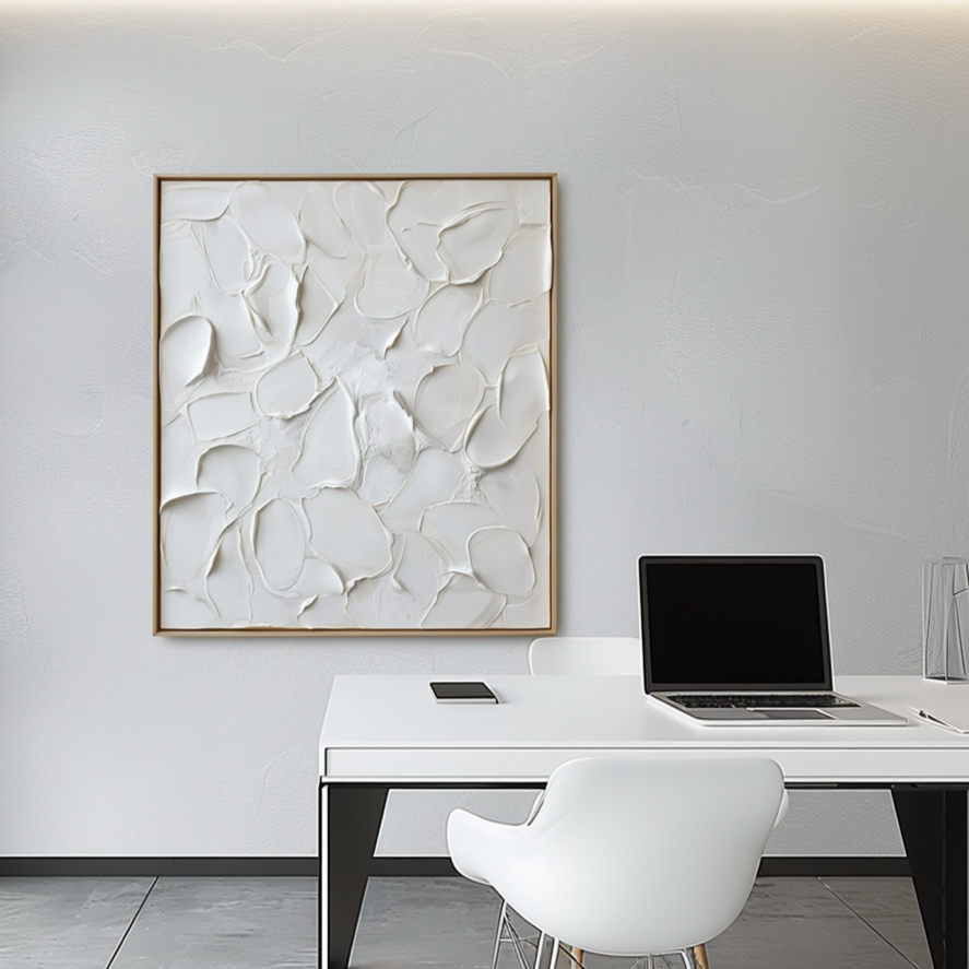 3D Textured Minimalistic Balance Canvas Painting