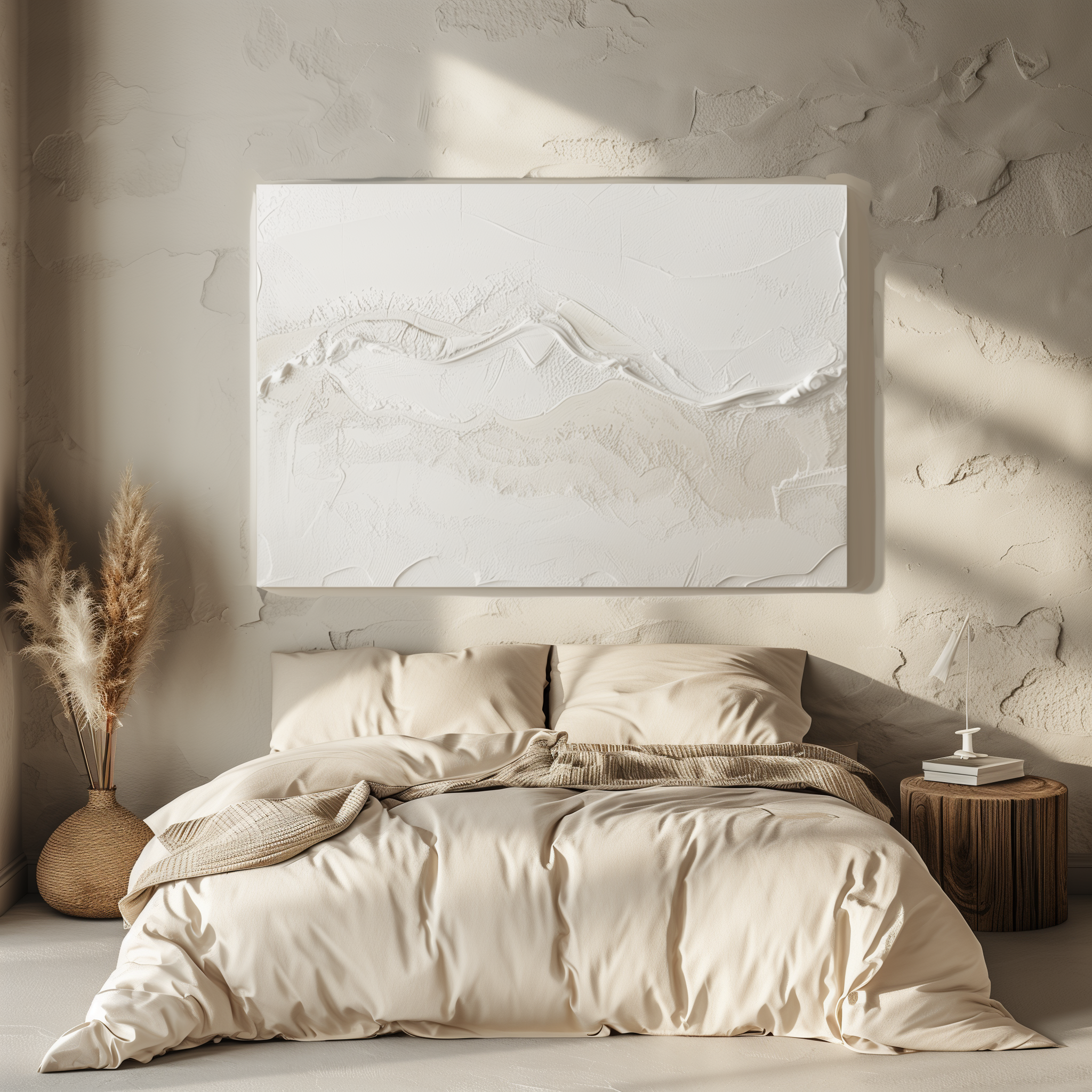 3D Textured Minimalistic Balance Canvas Painting Home Decor