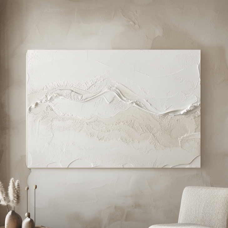 3D Textured Minimalistic Balance Canvas Painting Home Decor