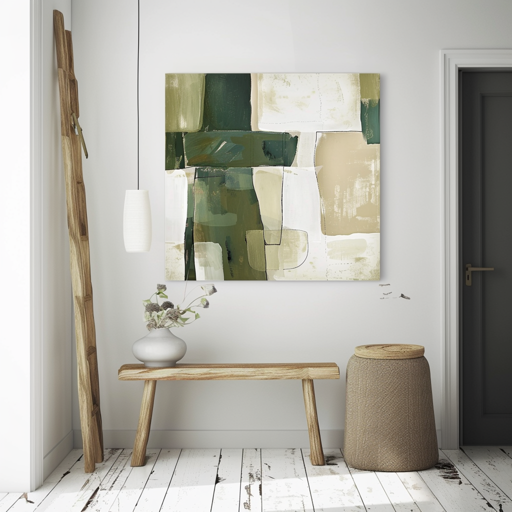 Minimalist Abstract Painting for Home Decor