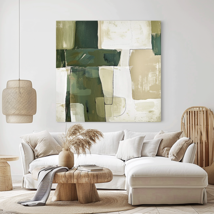 Minimalist Abstract Painting for Home Decor
