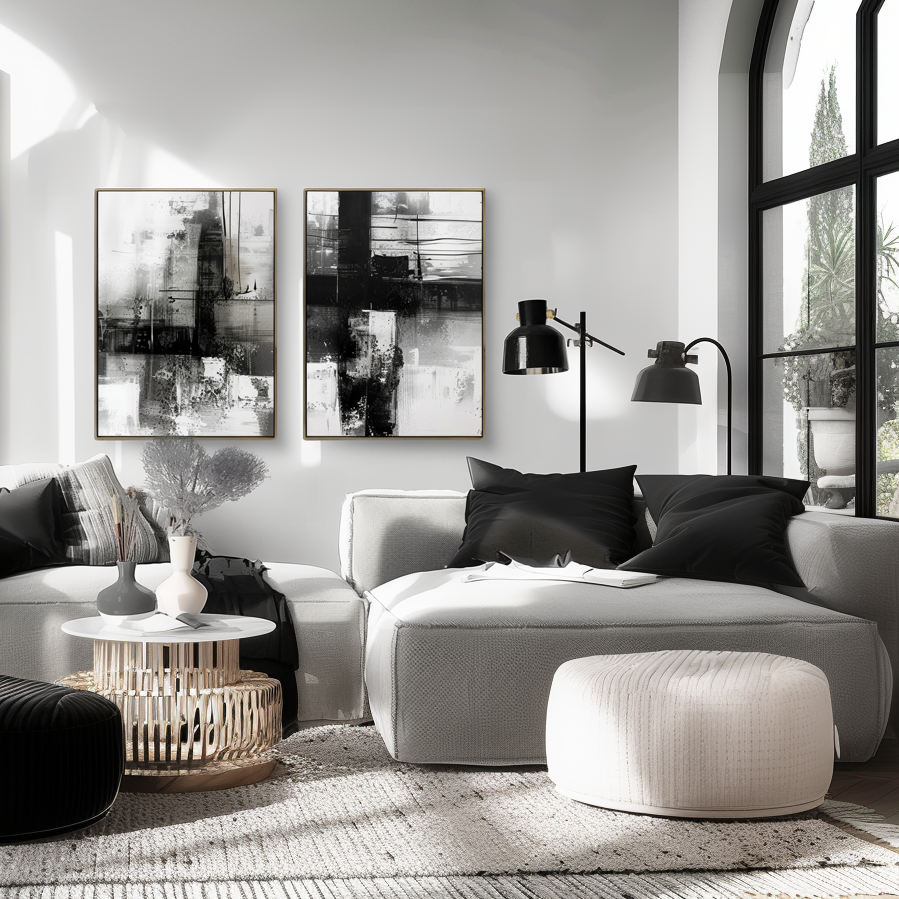 Minimalist  Abstract Painting for Home Decor