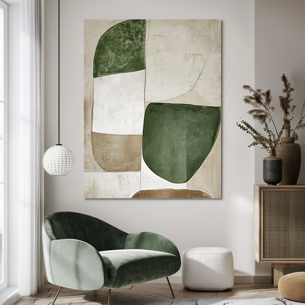Minimalist Abstract Painting for Home Decor