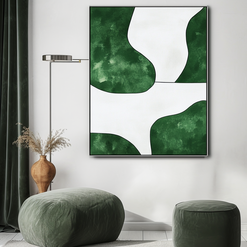 Minimalist Abstract Painting for Home Decor