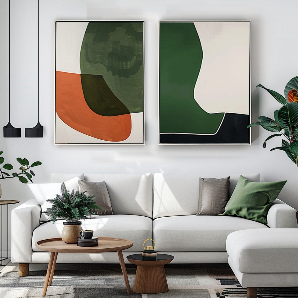 Minimalist Abstract Painting for Home Decor