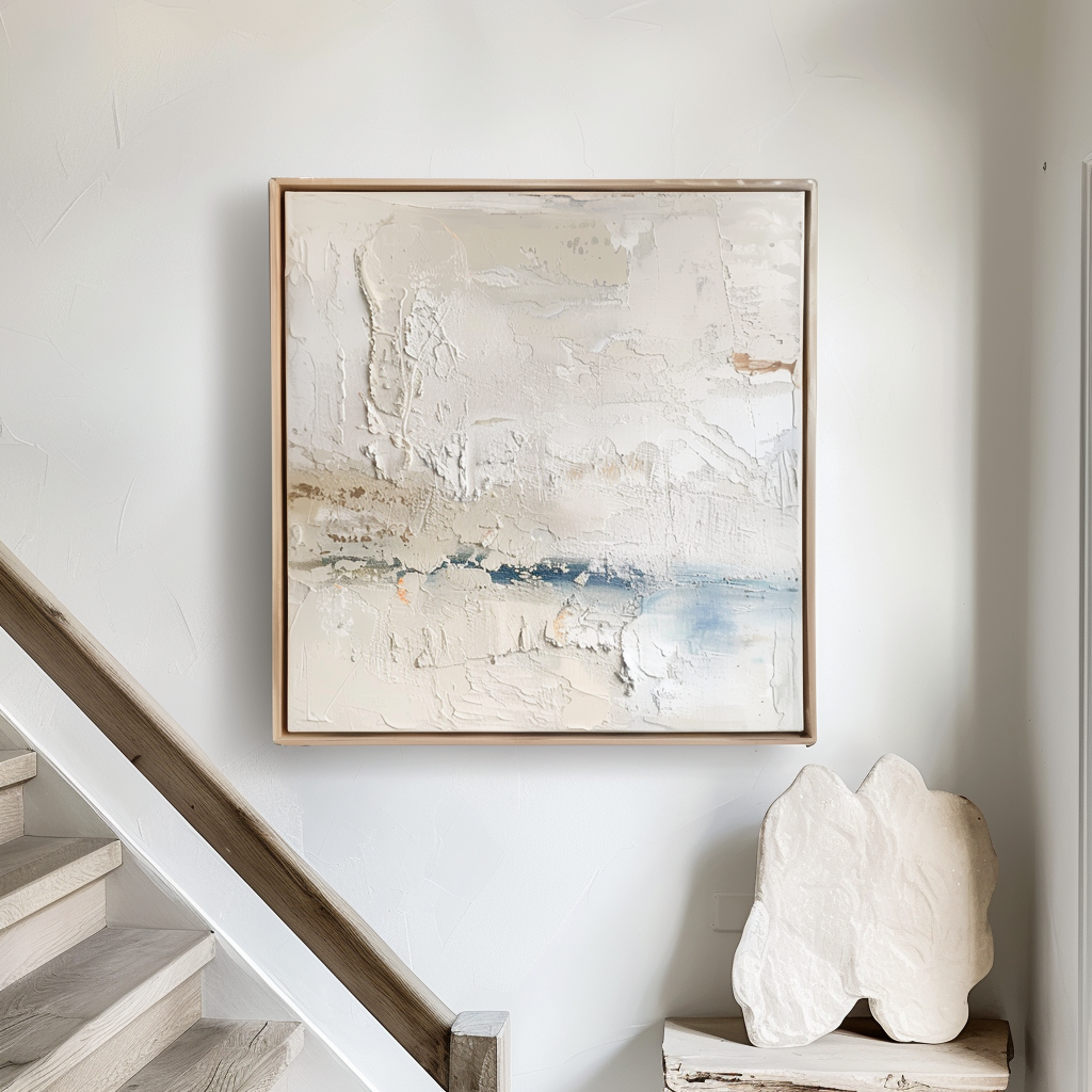 3D Textured Minimalistic Canvas Painting