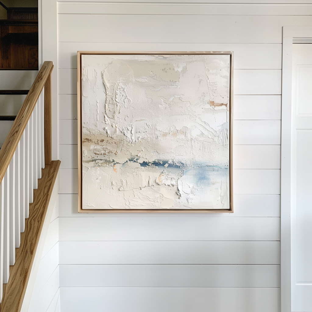 3D Textured Minimalistic Canvas Painting