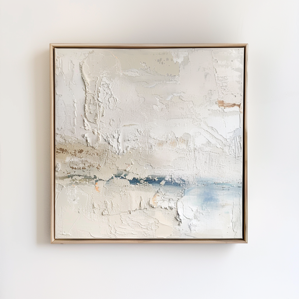 3D Textured Minimalistic Canvas Painting