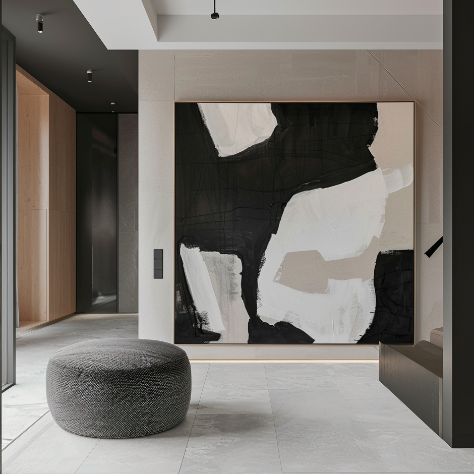 Minimalist Abstract Painting for Home Decor