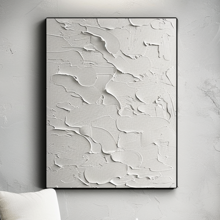 3D Textured Minimalistic Balance Canvas Painting