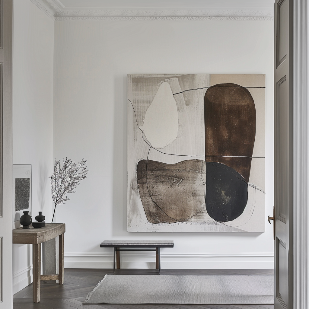 Minimalist Abstract Painting for Home Decor