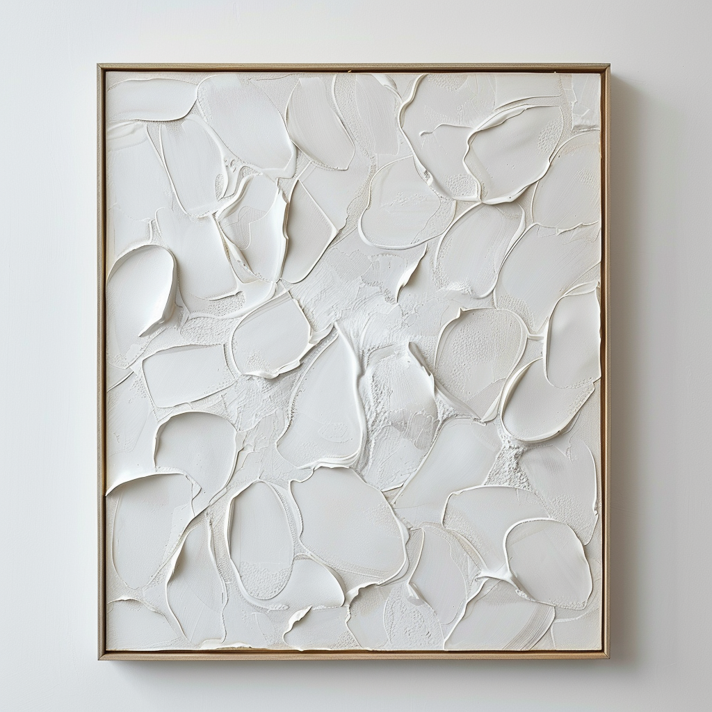 3D Textured Minimalistic Balance Canvas Painting