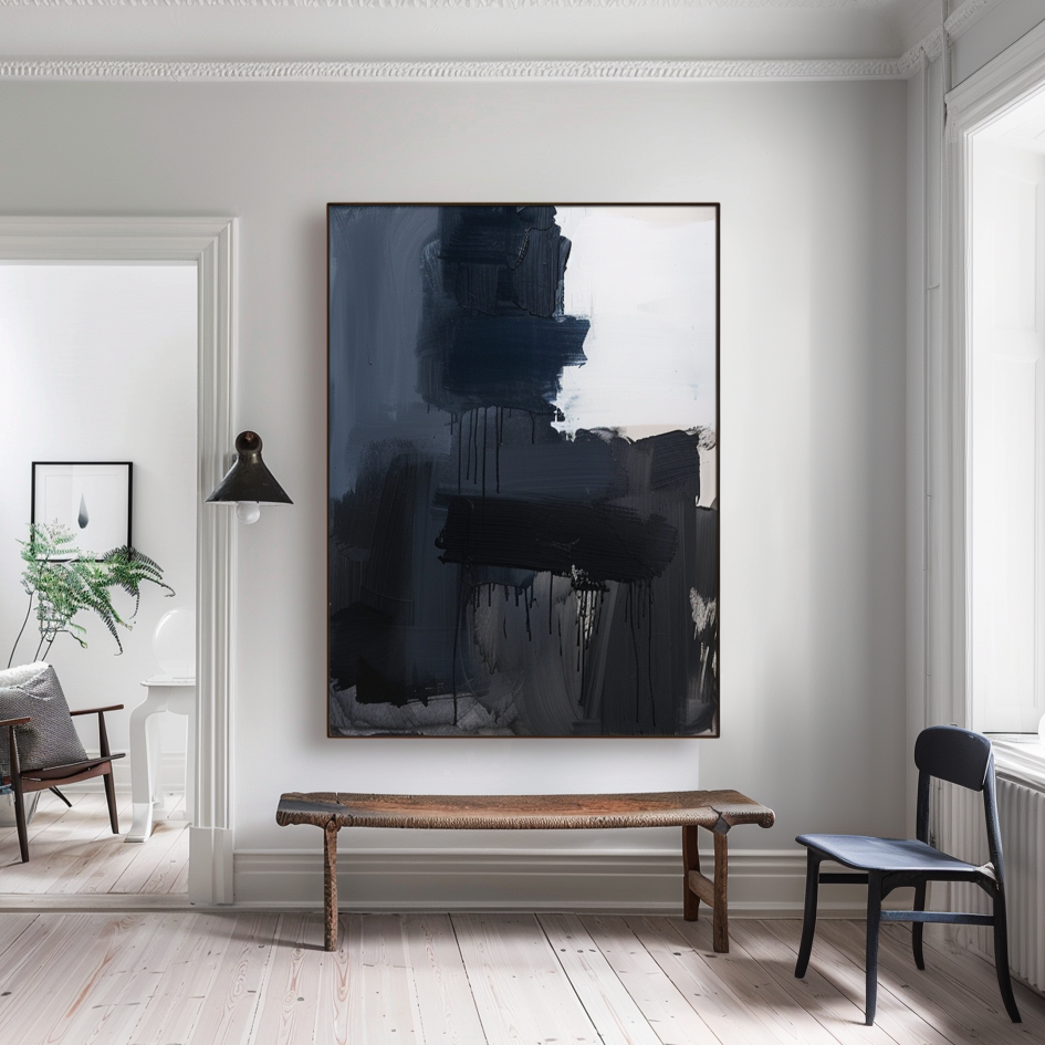 Minimalist Zen Balance Abstract Painting for home decor